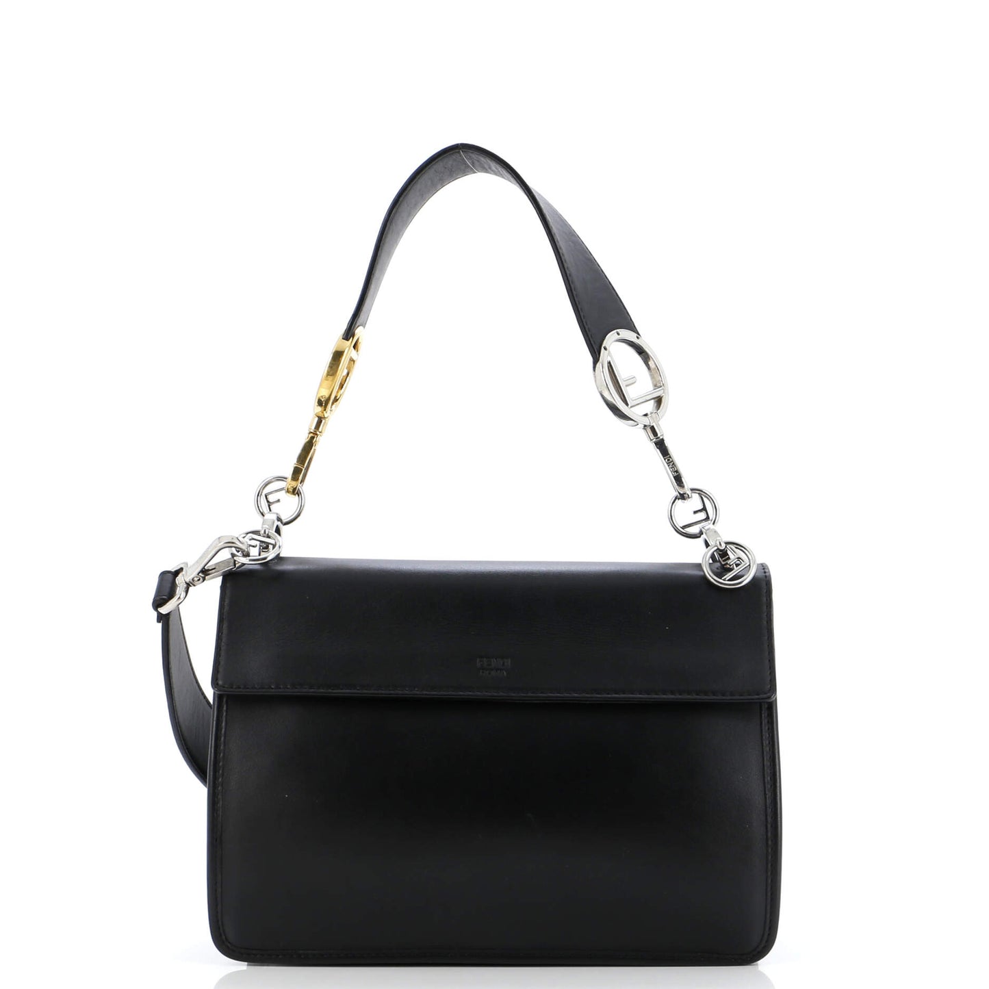 Fendi Kan I F Shoulder Bag Leather Medium