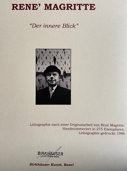 Ren Magritte Lithograph Coa Signed Numbered Limited Rare