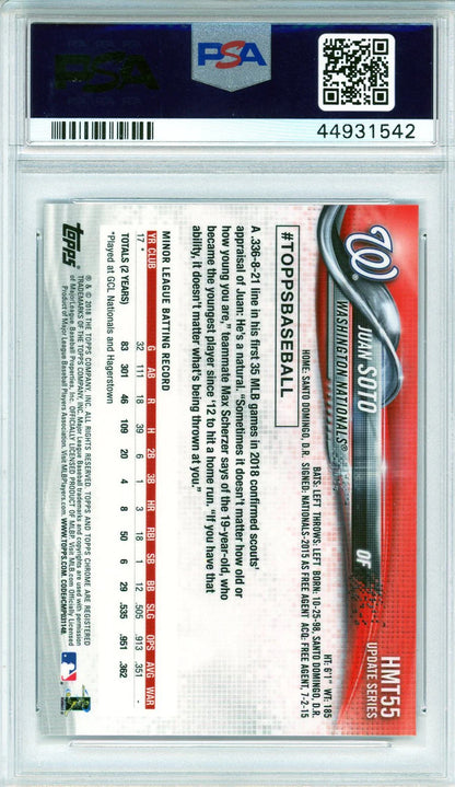 Juan Soto 2018 Topps Chrome Update Rookie Card