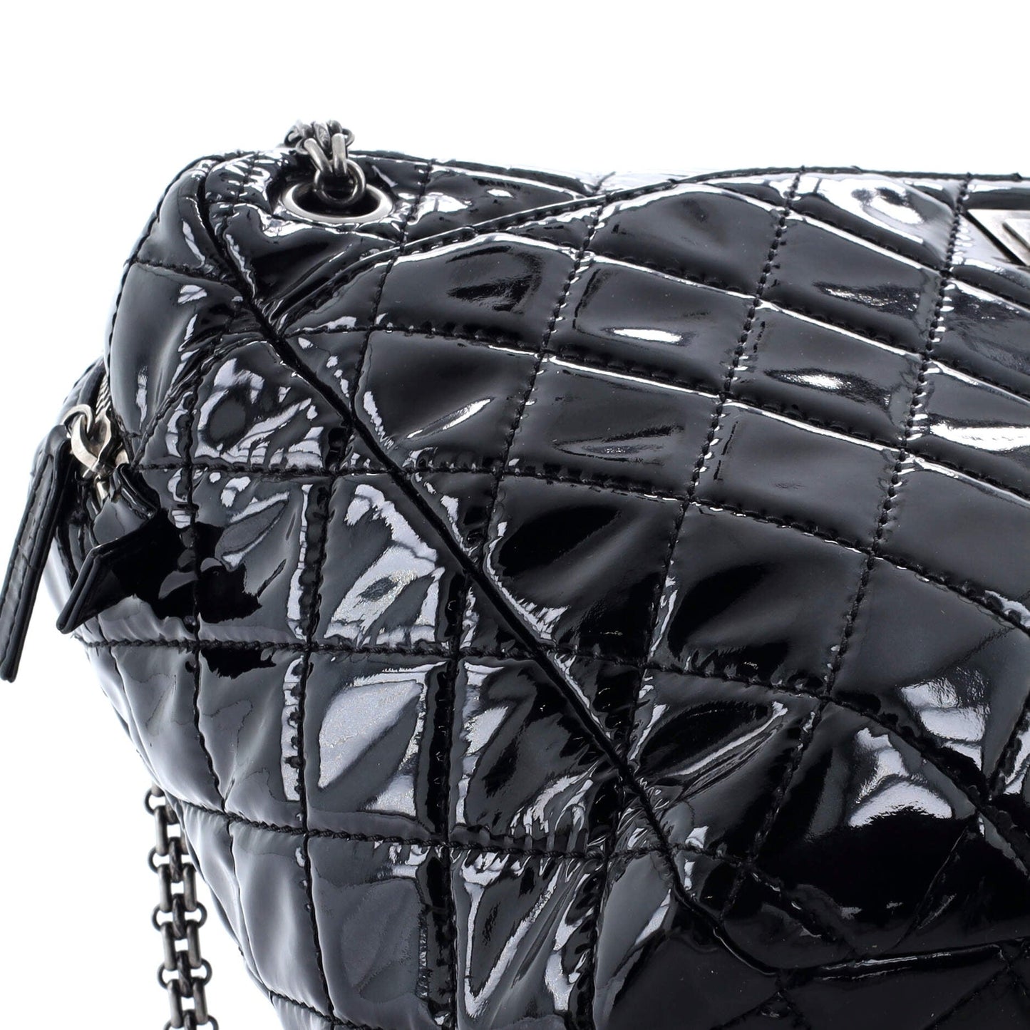 Chanel Reissue Camera Bag Quilted Patent Large
