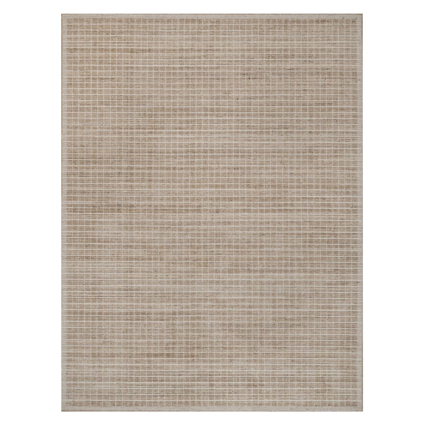 9'X12' Brown Modern Plain Decor Box Design Soft Wool Loomed Knotted Rug
