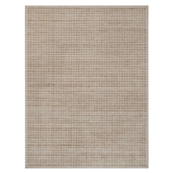 9'X12' Brown Modern Plain Decor Box Design Soft Wool Loomed Knotted Rug