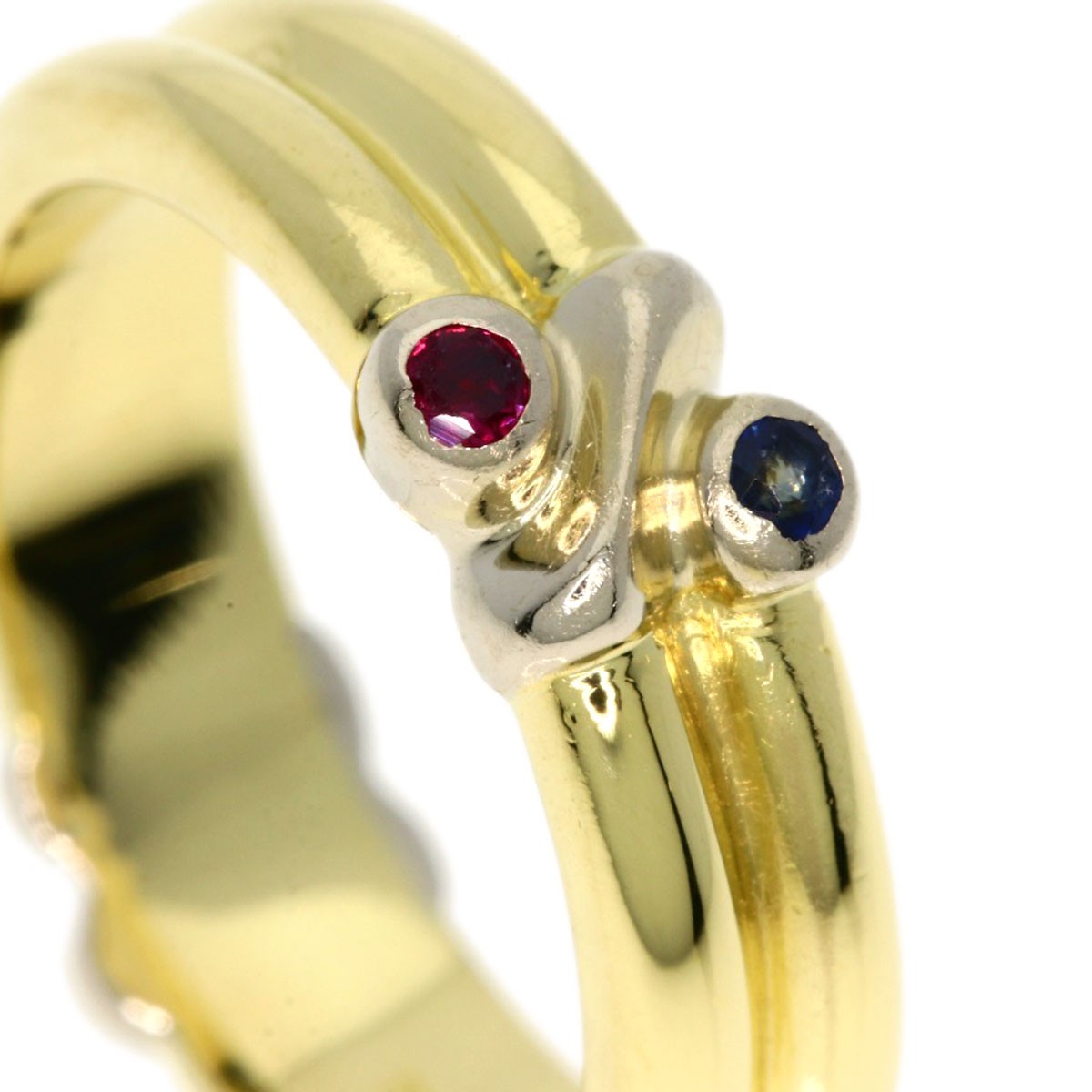 Tiffany&Co. Signature Ruby Sapphire Ring K18