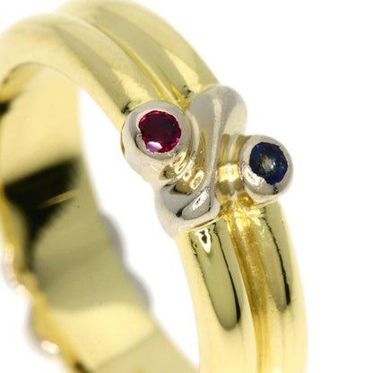 Tiffany&Co. Signature Ruby Sapphire Ring K18