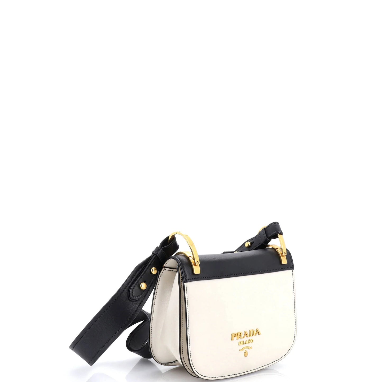 Prada Pionniere Saddle Crossbody Bag City Calfskin Small