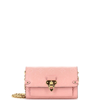 Leather Louis Vuitton Vavin Chain Wallet Monogram Empreinte