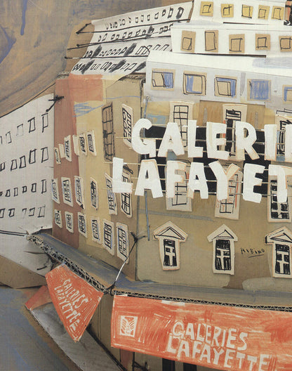 KATSUHIKO HIBINO Galerie Lafayette SIGNED 23.5" x 16.25" Offset Lithograph 1988