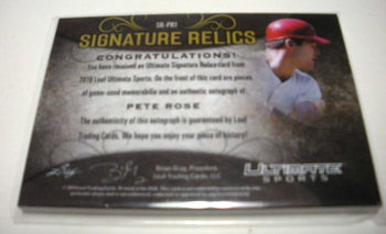 Pete Rose 2019 Leaf Ultimate Auto Game  Quad