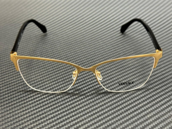 VERSACE VE1304 1002 Gold Black Women's 52 mm Eyeglasses