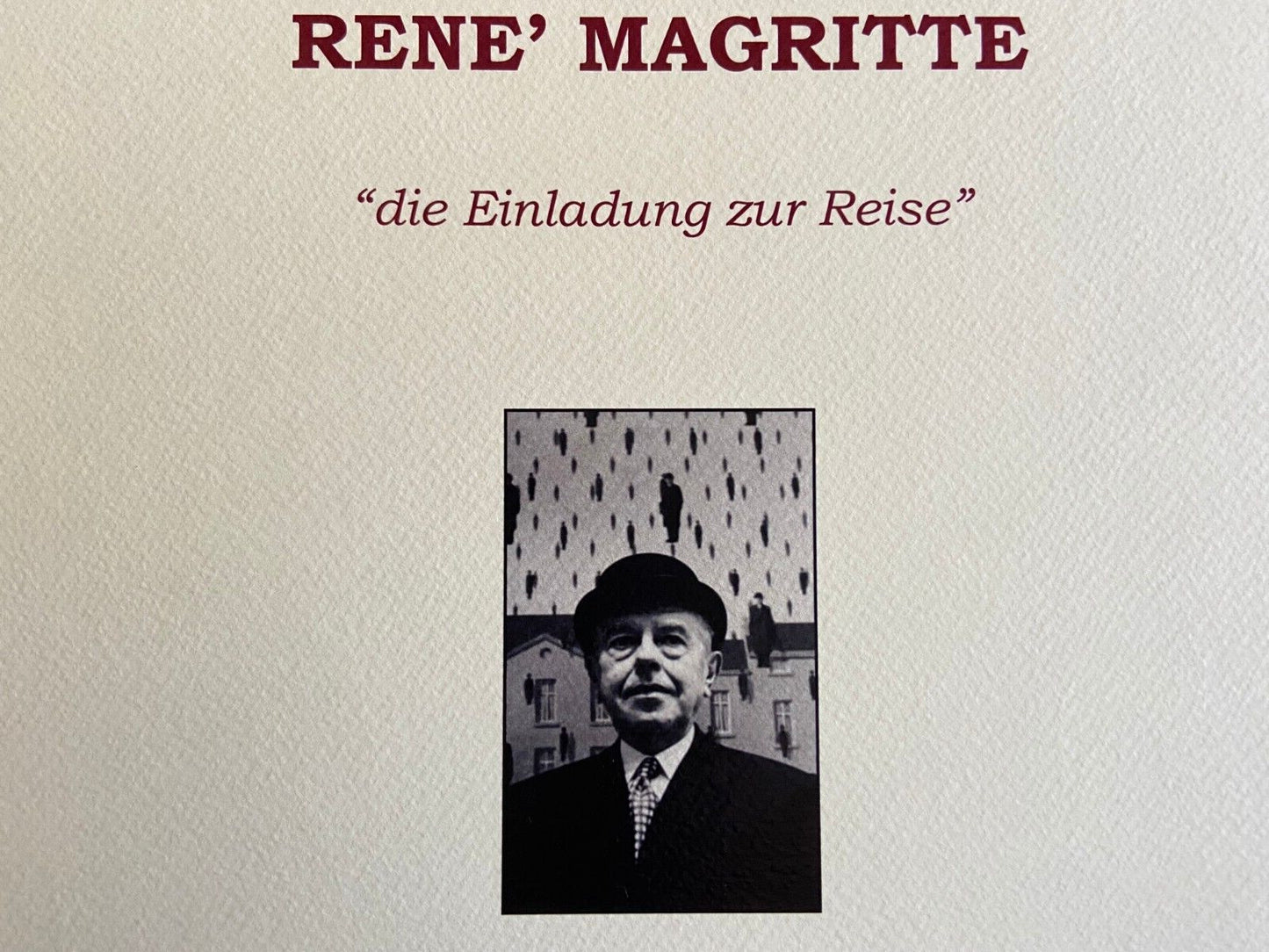 Ren Magritte Lithograph Coa Signed Numbered By Hand