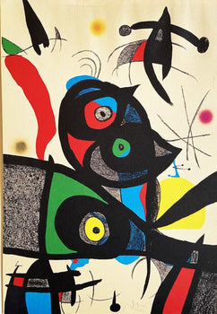 Joan Mir Lithograph Poligrafa Barcelona 1973