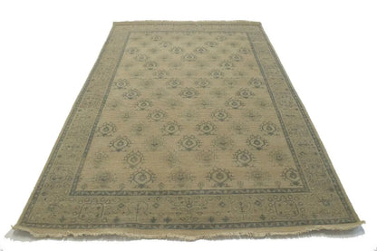 6X9 Ft Handmade Wool Oriental Rug Allover Floral