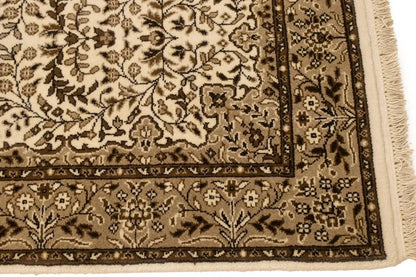 Handmade rug runner oriental kitchen carpet plush classic 3x10 floral kirman