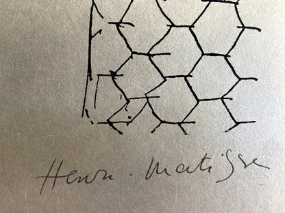 Henri Matisse Lithograph 1960 Coa Signed Numbered By Hand Stamp