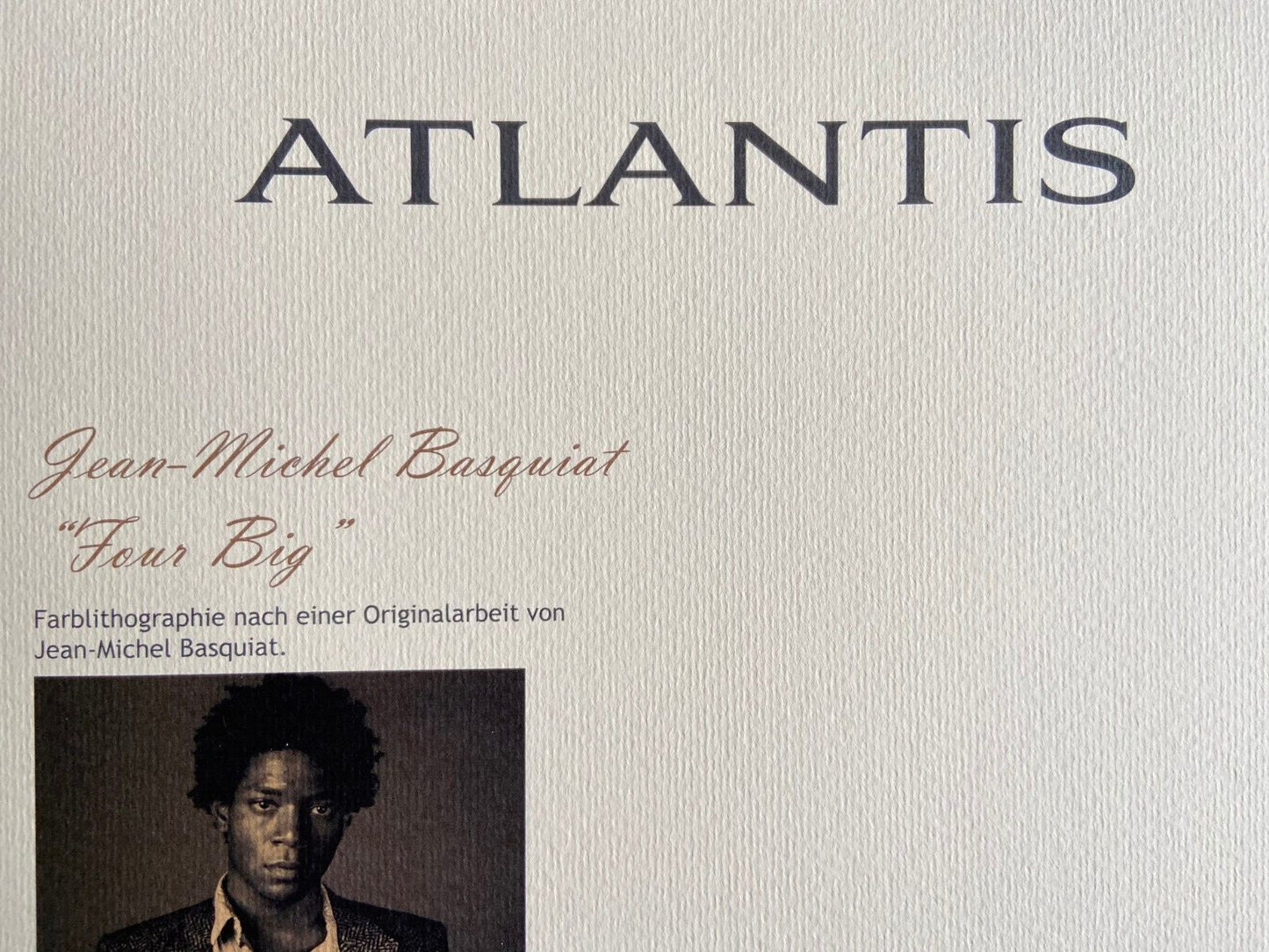 Jean-Michel Basquiat Lithograph Signed Coa