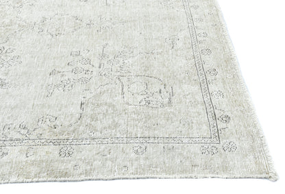 Antique Distressed Oriental Rug Vintage Floral