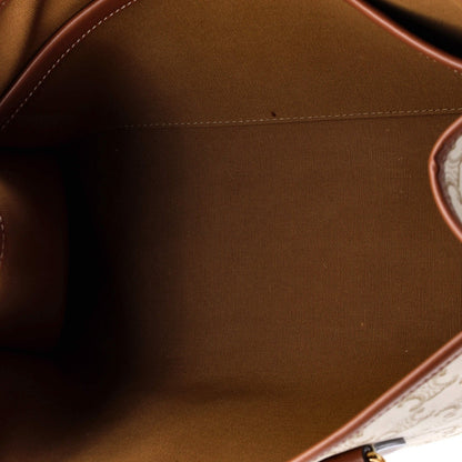 Mini Celine Horizontal Cabas Tote Triomphe Coated Canvas