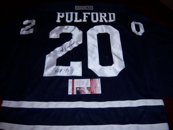 Bob Pulford Toronto Mapleleafs Hof 1991 Jsa/Coa