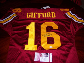 Frank Gifford Usc Trojans Hof Jsa/Coa Signed