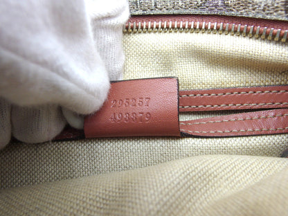 Gucci Shoulder Bag 295257 Beige Brown Pink Gg Plus