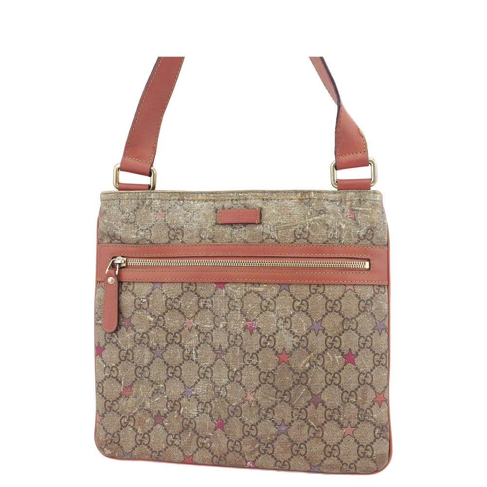 Gucci Shoulder Bag 295257 Beige Brown Pink Gg Plus