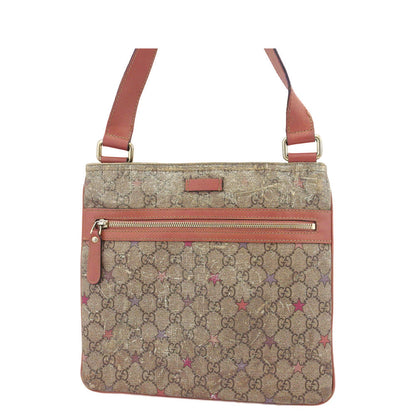 Gucci Shoulder Bag 295257 Beige Brown Pink Gg Plus