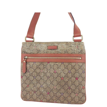 Gucci Shoulder Bag 295257 Beige Brown Pink Gg Plus