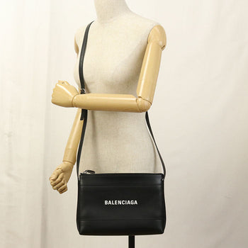 Balenciaga 639497 Shoulder Bag Cross Body Bag Leather Black Women