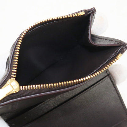 Bottega Veneta Bo81192 Tri-Fold Wallet Intrecciato Flap Wallet Leather Black Mens(Unisex)
