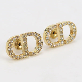 Christian Dior E1742Ptccy D301 Petite Cd Stud Earrings Metal Gold Women