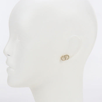 Christian Dior E1742Ptccy D301 Petite Cd Stud Earrings Metal Gold Women