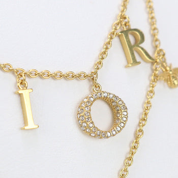 Dior N2879Womcy_D03S Necklace Dio(R)Evolution Necklace Double Chain Gold Plated, Faux Pearls,