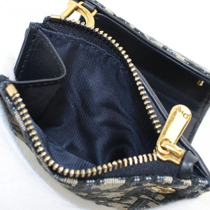 Dior S5652 Ctzq M928 Lotus Wallet Saddle Folded Wallet/Dior Oblique Navy Women