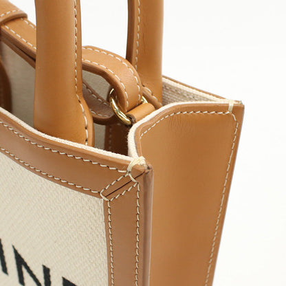 Celine 19330 2Bnz.02Nt 2Way Mini Vertical Hippopotamus Handbag Canvas/Calfskin