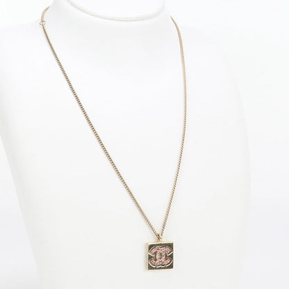 Chanel Ch89249 Rhinestone Necklace Metal/Rhinestone Gold Women
