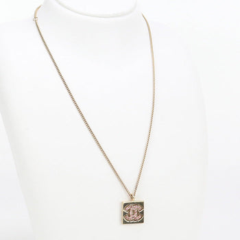 Chanel Ch89249 Rhinestone Necklace Metal/Rhinestone Gold Women