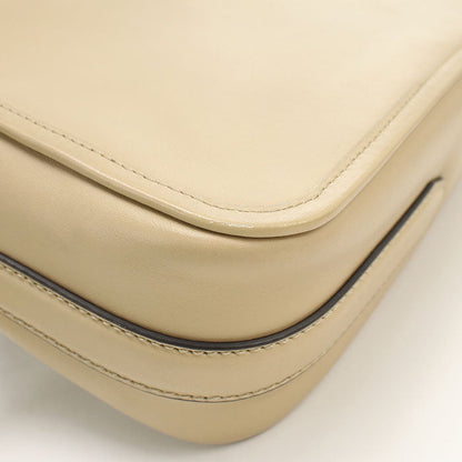Fendi 8Bt287 Diagonal Shoulder Bag Leather Beige Women