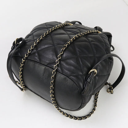 Ferragamo 21 F734 Backpack Vala Backpack Leather Black Women