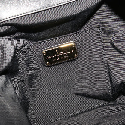 Ferragamo 21 F734 Backpack Vala Backpack Leather Black Women