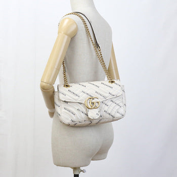 Gucci 443497 Small Shoulder Bag 215000 Shoulder Bag Leather Ivory Women