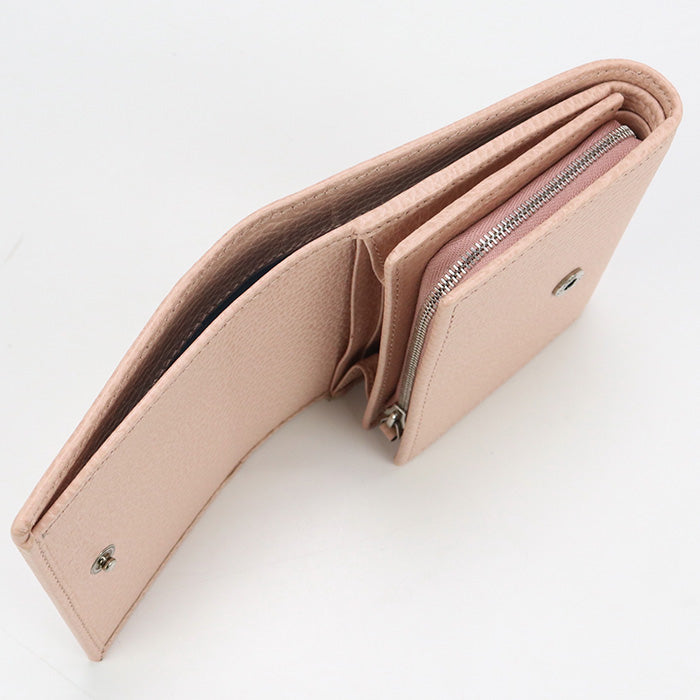 Gucci 598587 Bi-Fold Wallet Gg Marmont Double Gg Medium Wallet Leather Pink Women