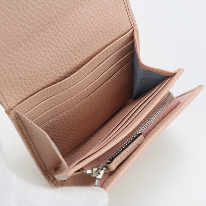 Gucci 598587 Bi-Fold Wallet Gg Marmont Double Gg Medium Wallet Leather Pink Women