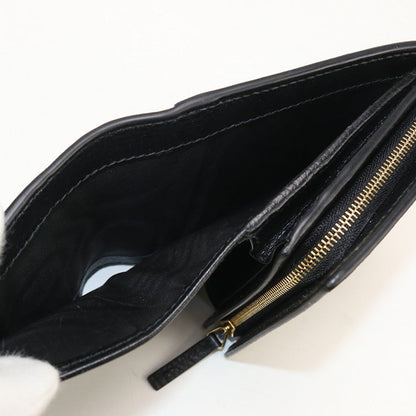 Gucci 598587 Bi-Fold Wallet Gg Marmont Double G Medium Wallet Gg Supreme Canvas, Leather Black Women