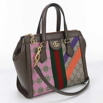 Gucci 547551 Ofidia Small 2 Way Tote Bag Tote Bag Gg Supreme Canvas, Leather Multicolor Women