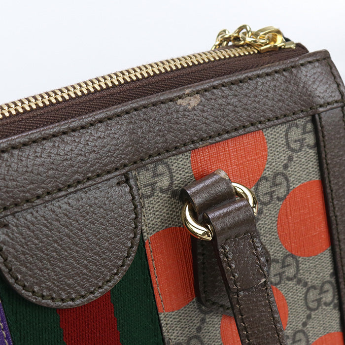 Gucci 547551 Ofidia Small 2 Way Tote Bag Tote Bag Gg Supreme Canvas, Leather Multicolor Women