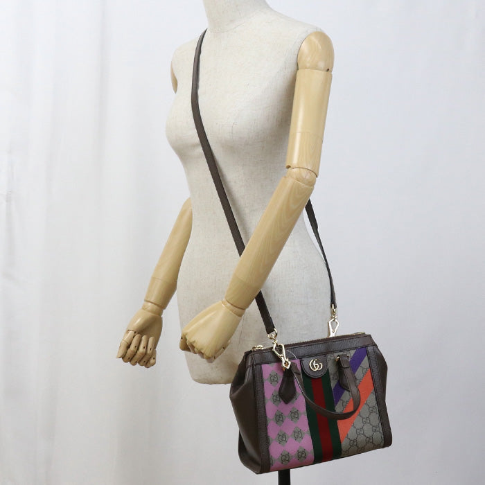 Gucci 547551 Ofidia Small 2 Way Tote Bag Tote Bag Gg Supreme Canvas, Leather Multicolor Women