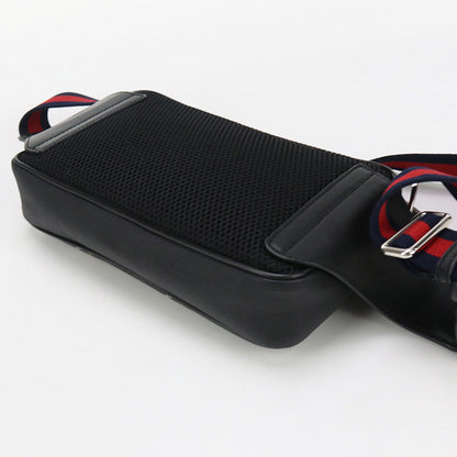 Gucci 474293 Body Bag Gg Supreme Belt Bag/Sling Bag Gg Supreme Canvas Black Mens