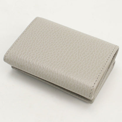 Gucci Gu88844 Tri-Fold Wallet Double G Leather Gray Women