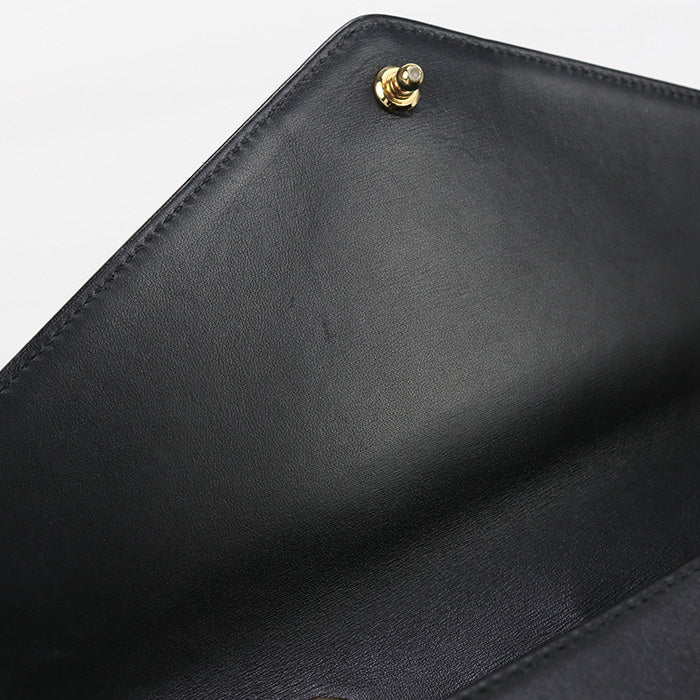 Gucci 537241 Shoulder Bag Raja Medium Chainshoulder Bag Leather Black Women