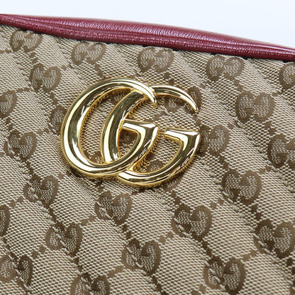 Gucci 447632 Shoulder Bag Gg Marmont Small Camera Bag Gg Canvas, Leather Beige Women